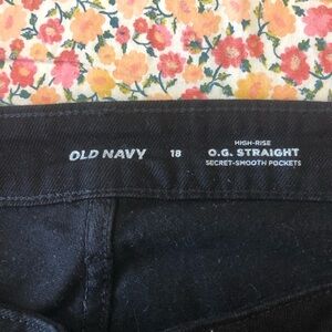 Old Navy Black High-Rise Jeans